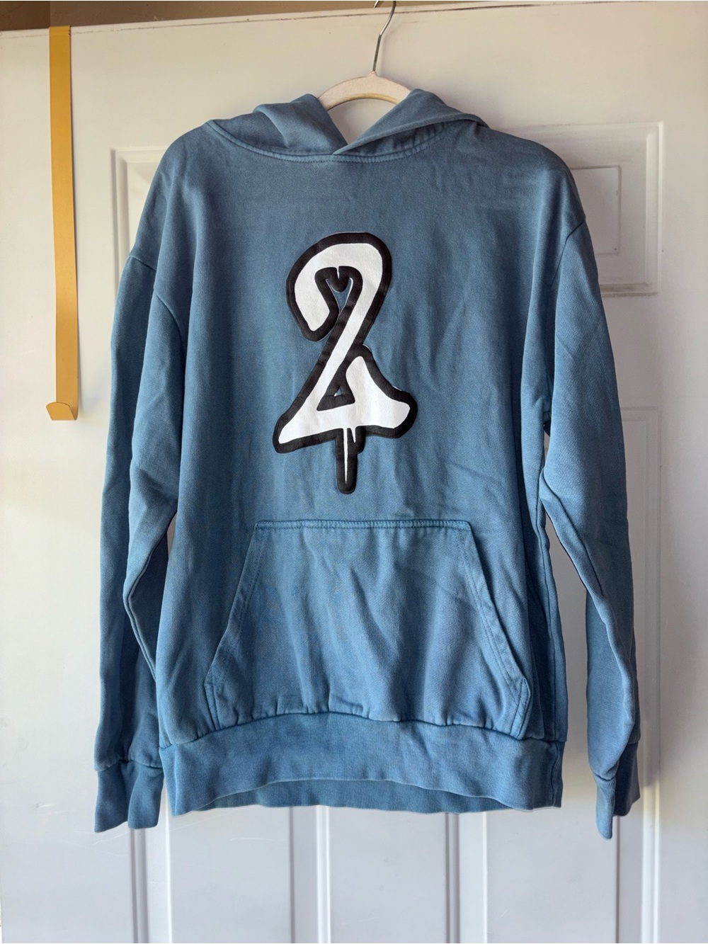 Lane Seven blue graphic hoodie size M